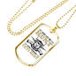 Just Let Me Hunt Necklace Stainless Steel or 18k Gold Dog Tag 24" Chain-Express Your Love Gifts