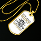 Just Let Me Hunt Necklace Stainless Steel or 18k Gold Dog Tag 24" Chain-Express Your Love Gifts