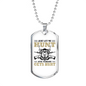 Just Let Me Hunt Necklace Stainless Steel or 18k Gold Dog Tag 24" Chain-Express Your Love Gifts