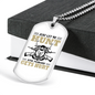 Just Let Me Hunt Necklace Stainless Steel or 18k Gold Dog Tag 24" Chain-Express Your Love Gifts