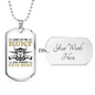 Just Let Me Hunt Necklace Stainless Steel or 18k Gold Dog Tag 24" Chain-Express Your Love Gifts
