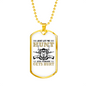 Just Let Me Hunt Necklace Stainless Steel or 18k Gold Dog Tag 24" Chain-Express Your Love Gifts