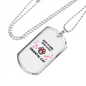 Just Loves Oriental Cat Necklace Stainless Steel or 18k Gold Dog Tag 24" Chain-Express Your Love Gifts