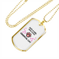 Just Loves Oriental Cat Necklace Stainless Steel or 18k Gold Dog Tag 24" Chain-Express Your Love Gifts