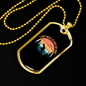 Just Need To Ride My Bike Cycling Necklace Stainless Steel or 18k Gold Dog Tag 24"-Express Your Love Gifts
