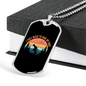 Just Need To Ride My Bike Cycling Necklace Stainless Steel or 18k Gold Dog Tag 24"-Express Your Love Gifts