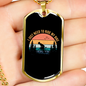 Just Need To Ride My Bike Cycling Necklace Stainless Steel or 18k Gold Dog Tag 24"-Express Your Love Gifts