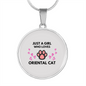 Just Oriental Loves Cat Circle Necklace Stainless Steel or 18k Gold 18-22"-Express Your Love Gifts