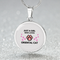 Just Oriental Loves Cat Circle Necklace Stainless Steel or 18k Gold 18-22"-Express Your Love Gifts