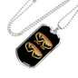 Just Ride Cycling Necklace Stainless Steel or 18k Gold Dog Tag 24"-Express Your Love Gifts