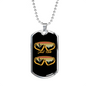Just Ride Cycling Necklace Stainless Steel or 18k Gold Dog Tag 24"-Express Your Love Gifts