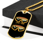 Just Ride Cycling Necklace Stainless Steel or 18k Gold Dog Tag 24"-Express Your Love Gifts