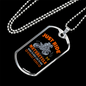 Just Ride Motorcycles Biker Necklace Stainless Steel or 18k Gold Dog Tag 24"-Express Your Love Gifts