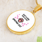 Just Sphynx Cat Circle Necklace Stainless Steel or 18k Gold 18-22"-Express Your Love Gifts