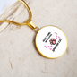 Just Sphynx Cat Circle Necklace Stainless Steel or 18k Gold 18-22"-Express Your Love Gifts