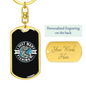 Just Want To Go Fishing Keychain Stainless Steel or 18k Gold Dog Tag Keyring-Express Your Love Gifts
