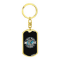 Just Want To Go Fishing Keychain Stainless Steel or 18k Gold Dog Tag Keyring-Express Your Love Gifts