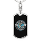 Just Want To Go Fishing Keychain Stainless Steel or 18k Gold Dog Tag Keyring-Express Your Love Gifts