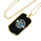Just Want To Go Fishing Necklace Stainless Steel or 18k Gold Dog Tag 24" Chain-Express Your Love Gifts