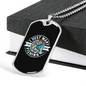 Just Want To Go Fishing Necklace Stainless Steel or 18k Gold Dog Tag 24" Chain-Express Your Love Gifts