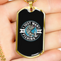 Just Want To Go Fishing Necklace Stainless Steel or 18k Gold Dog Tag 24" Chain-Express Your Love Gifts