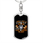 Just Wastes The Rest Swivel Trucker Keychain Dog Tag Stainless Steel or 18k Gold-Express Your Love Gifts
