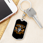 Just Wastes The Rest Swivel Trucker Keychain Dog Tag Stainless Steel or 18k Gold-Express Your Love Gifts