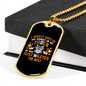 Just Wastes The Rest Trucker Dog Tag Stainless Steel or 18k Gold 24" Chain-Express Your Love Gifts