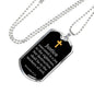 Justice Executed Proverbs 21:15 Necklace Stainless Steel or 18k Gold Dog Tag 24" Chain-Express Your Love Gifts