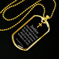 Justice Executed Proverbs 21:15 Necklace Stainless Steel or 18k Gold Dog Tag 24" Chain-Express Your Love Gifts