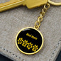Kai Ken Mama Circle Keychain Stainless Steel or 18k Gold Dog Mom Pendant-Express Your Love Gifts