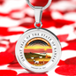 Kansas State Seal Necklace Circle Pendant Stainless Steel or 18k Gold 18-22"-Express Your Love Gifts