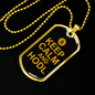 Keep Calm and HODL Crypto Necklace Stainless Steel or 18k Gold Dog Tag 24" Chain-Express Your Love Gifts