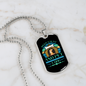 Keep Calm and Pet a Dog Blue Necklace Stainless Steel or 18k Gold Dog Tag 24" Chain-Express Your Love Gifts