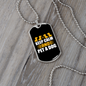 Keep Calm and Pet a Dog Necklace Stainless Steel or 18k Gold Dog Tag 24" Chain-Express Your Love Gifts