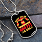 Keep Calm and Pet a Dog Red Necklace Stainless Steel or 18k Gold Dog Tag 24" Chain-Express Your Love Gifts