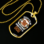 Keep Calm and Pet a Dog White Necklace Stainless Steel or 18k Gold Dog Tag 24" Chain-Express Your Love Gifts