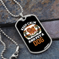 Keep Calm and Pet a Dog White Necklace Stainless Steel or 18k Gold Dog Tag 24" Chain-Express Your Love Gifts