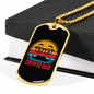Keep Calm Bitcoin Crypto Necklace Stainless Steel or 18k Gold Dog Tag 24" Chain-Express Your Love Gifts