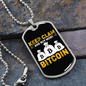 Keep Calm Buy More Crypto Necklace Stainless Steel or 18k Gold Dog Tag 24" Chain-Express Your Love Gifts