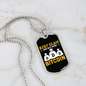 Keep Calm Buy More Crypto Necklace Stainless Steel or 18k Gold Dog Tag 24" Chain-Express Your Love Gifts