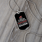 Keep Calm German Shepherd Necklace Stainless Steel or 18k Gold Dog Tag 24" Chain-Express Your Love Gifts