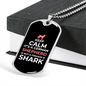 Keep Calm German Shepherd Necklace Stainless Steel or 18k Gold Dog Tag 24" Chain-Express Your Love Gifts