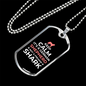 Keep Calm German Shepherd Necklace Stainless Steel or 18k Gold Dog Tag 24" Chain-Express Your Love Gifts