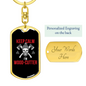Keep Calm I Cut Wood Swivel Keychain Woodworker Dog Tag Stainless Steel or 18k Gold-Express Your Love Gifts