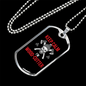 Keep Calm I Cut Wood Woodworker Dog Tag Stainless Steel or 18k Gold W 24"-Express Your Love Gifts