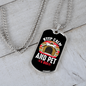 Keep Calm Pet a Dog Necklace Stainless Steel or 18k Gold Dog Tag 24" Chain-Express Your Love Gifts