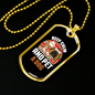 Keep Calm Pet a Dog White Necklace Stainless Steel or 18k Gold Dog Tag 24" Chain-Express Your Love Gifts