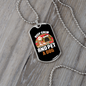 Keep Calm Pet a Dog White Necklace Stainless Steel or 18k Gold Dog Tag 24" Chain-Express Your Love Gifts