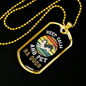 Keep Calm Siberian Necklace Stainless Steel or 18k Gold Dog Tag 24" Chain-Express Your Love Gifts
